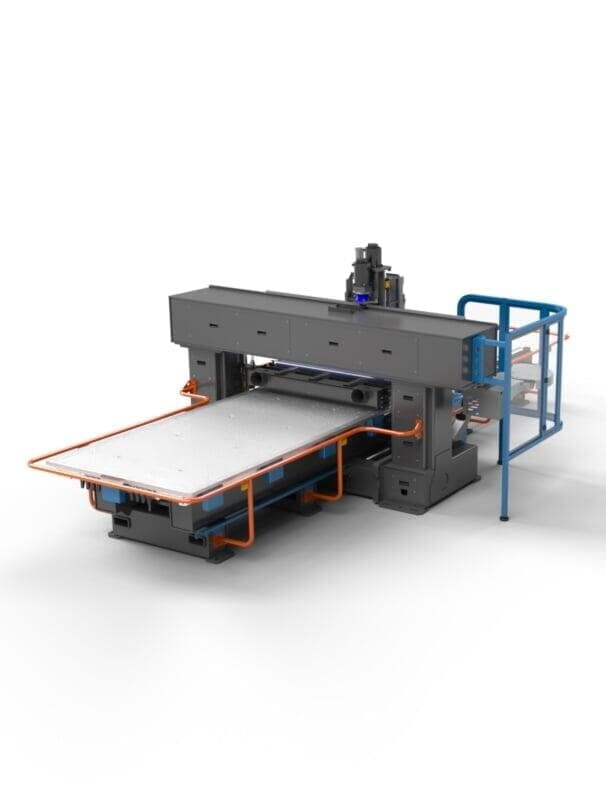 Large format stationary bridge router